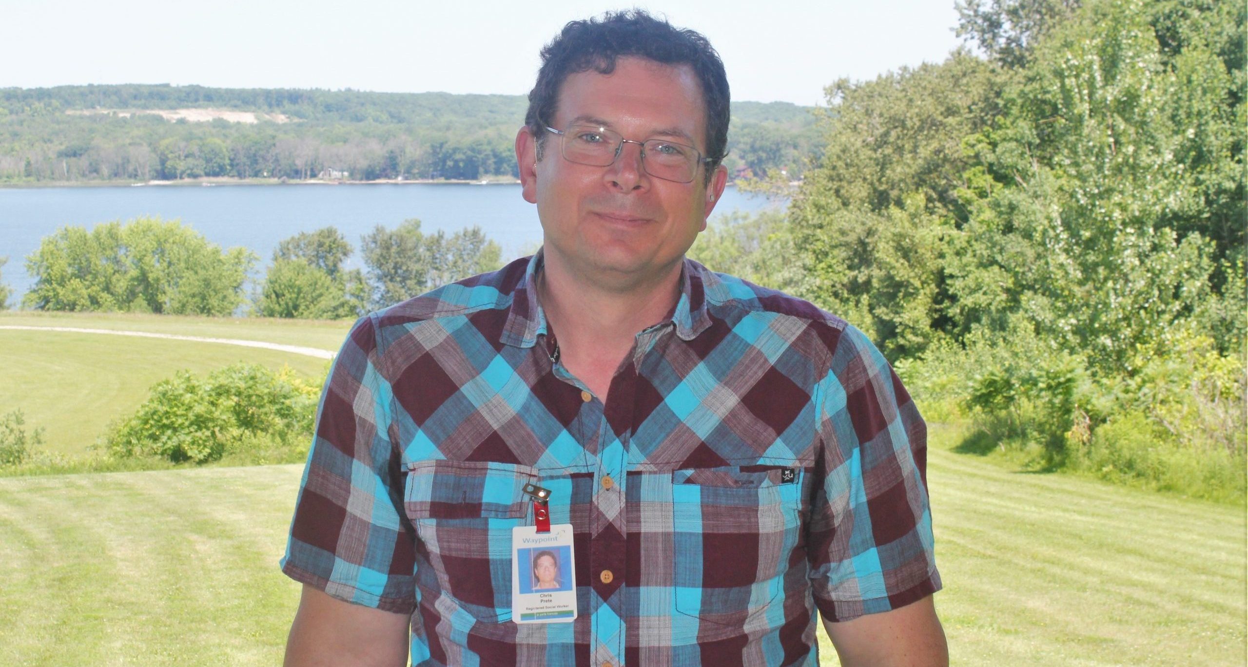 Chris Prete standing outside.