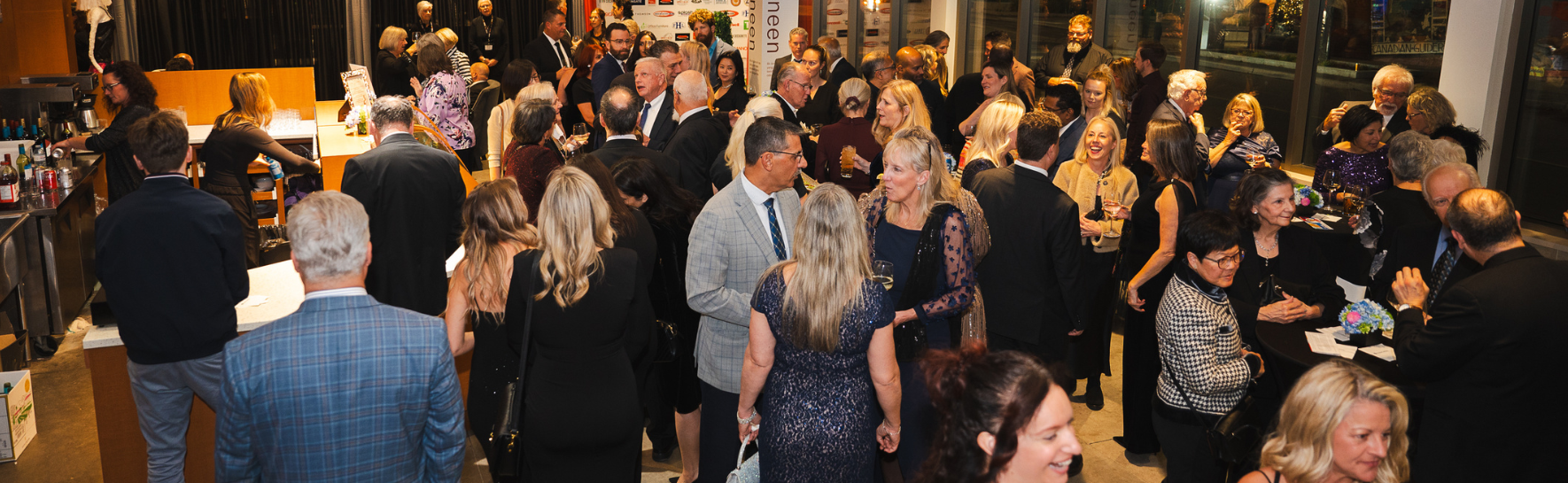 A crowd of guest at the gala